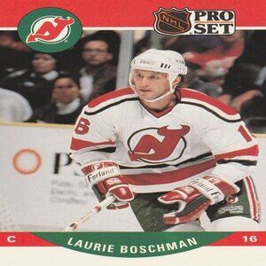 Laurie Boschman - 1990 Pro Set Hockey Card